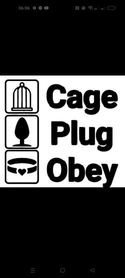 Sissy caged plugged cock sl*t Paulie