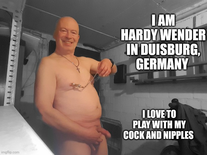 Exposed Gay Naked Public f*ggot Hardy Wender in Duisburg, Germany