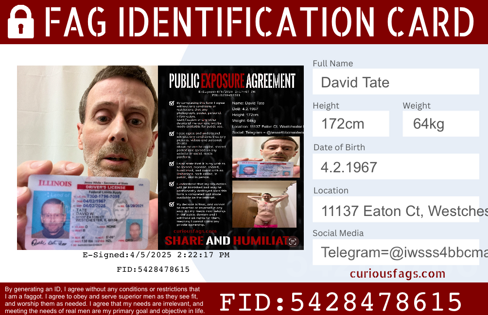 David Tate is Sissy Dani for BBC