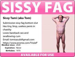 Tom Pitts – Tom Pitts sissy f*g for more exposure