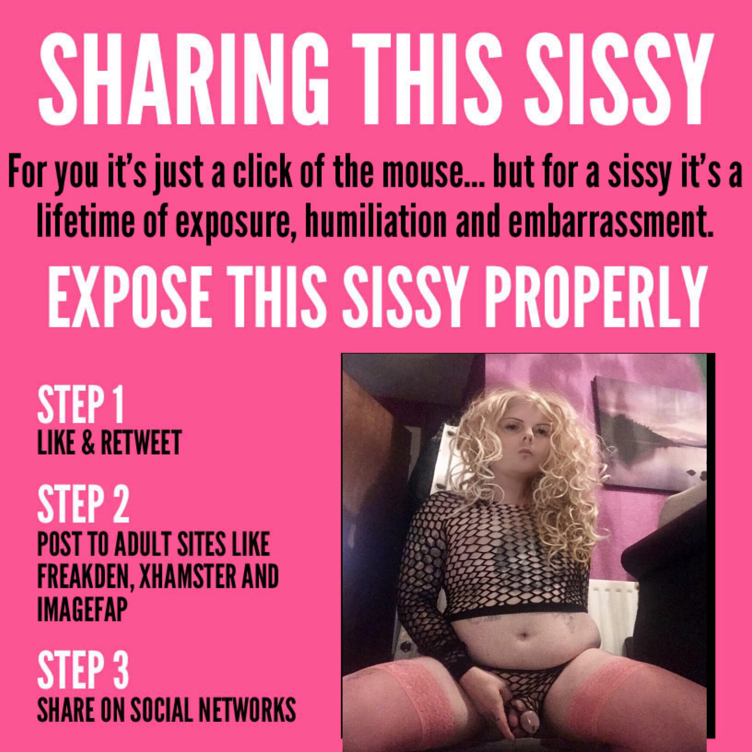 Humiliated exposed sissy