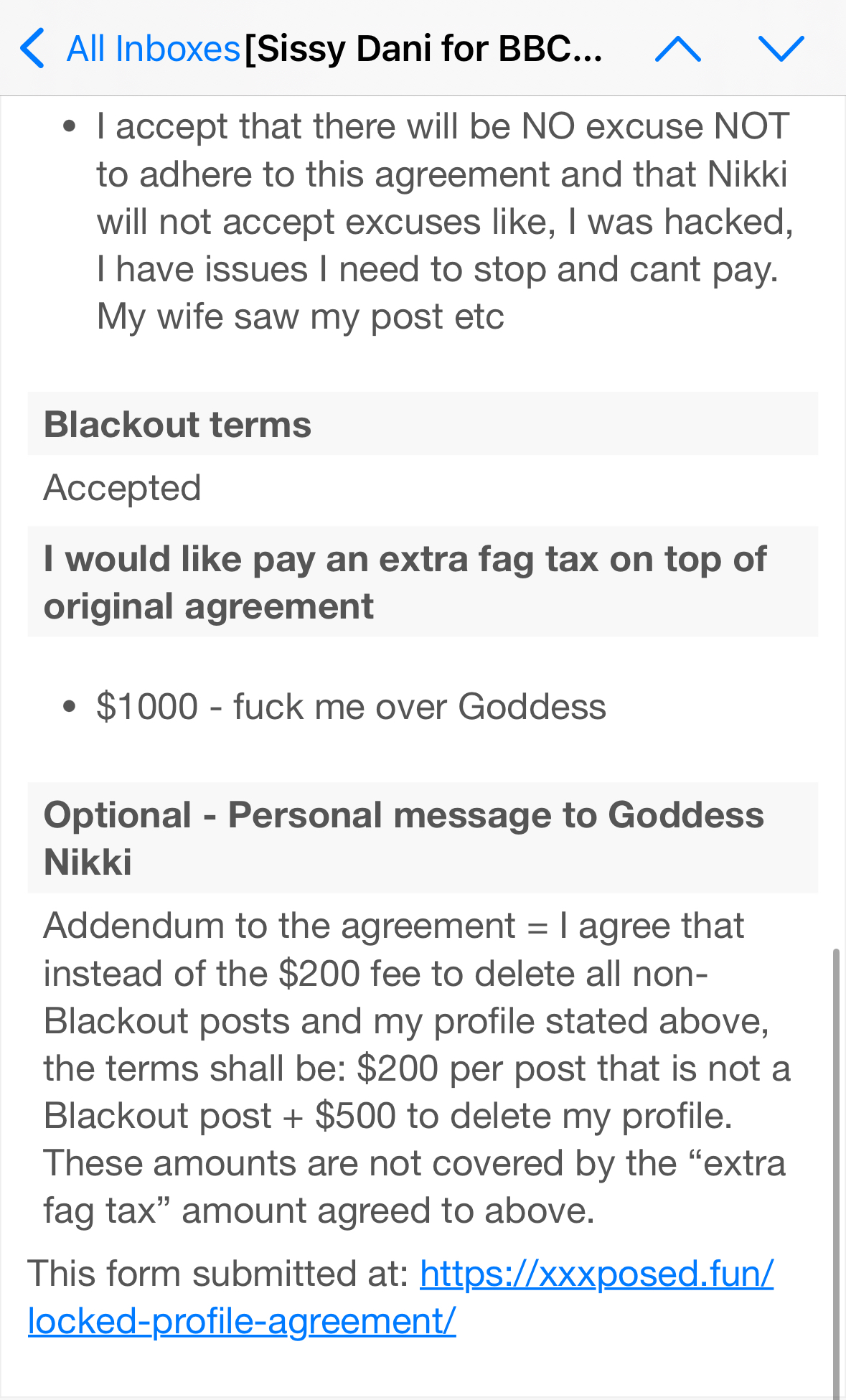 David Tate’s K with Mistress Nikki