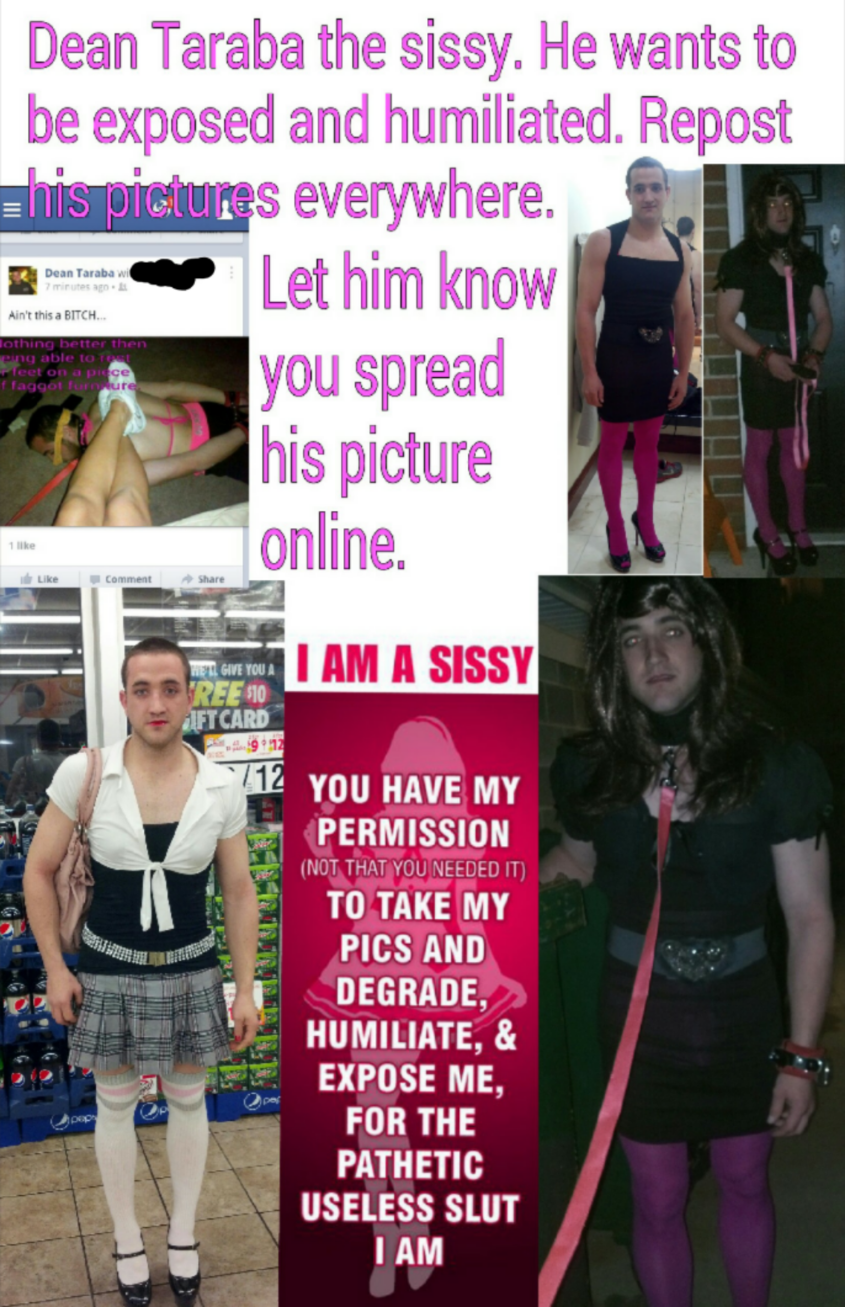 Dean Taraba – Dean Taraba Sissy exposure craving f*ggot