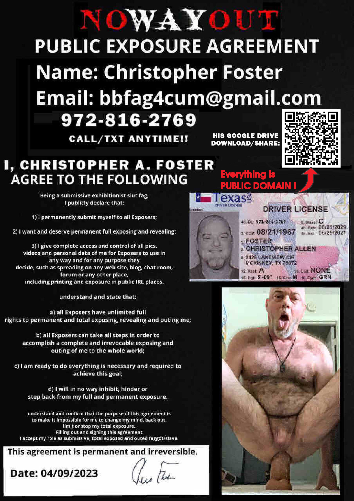 Christopher Allen Foster – Exp*sure Wh*re Christopher Allen Fosters gay smut is all over t ...