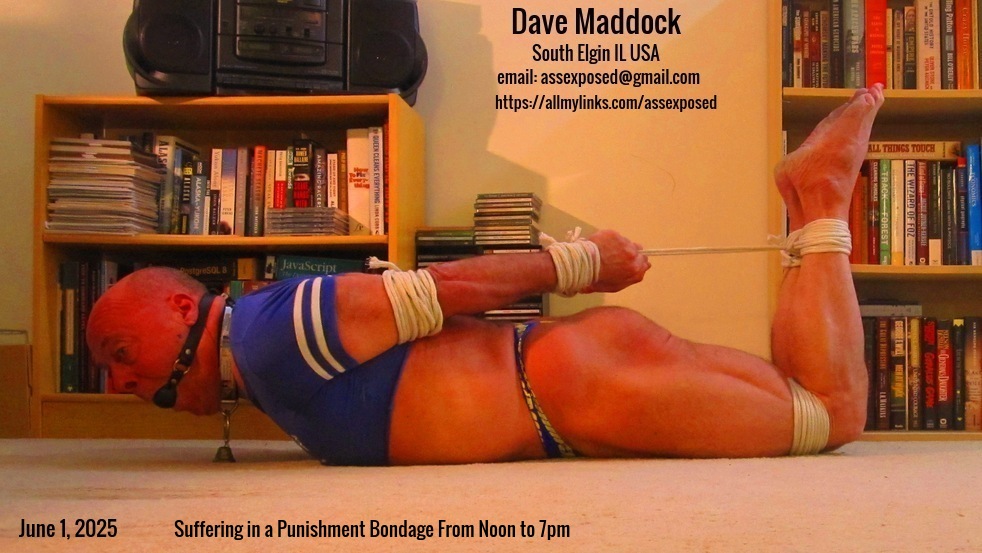 Dave Maddock of South Elgin IL USA Hogtied