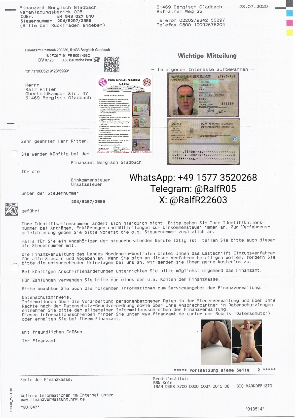 Ralf Ritter – Ralf Ritter Cumdump more personal papers