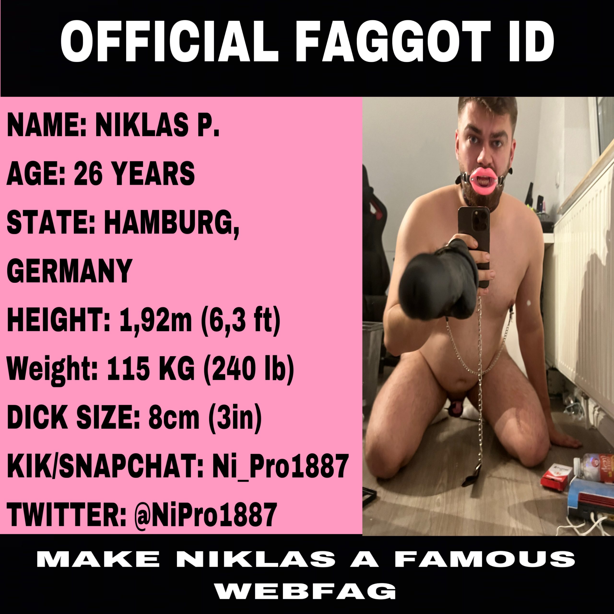 Niklas P – HAPPY PRIDE MONTH f*gS