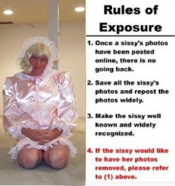 sissy exposed – Sissy f*ggot Gets Exposed for all to see