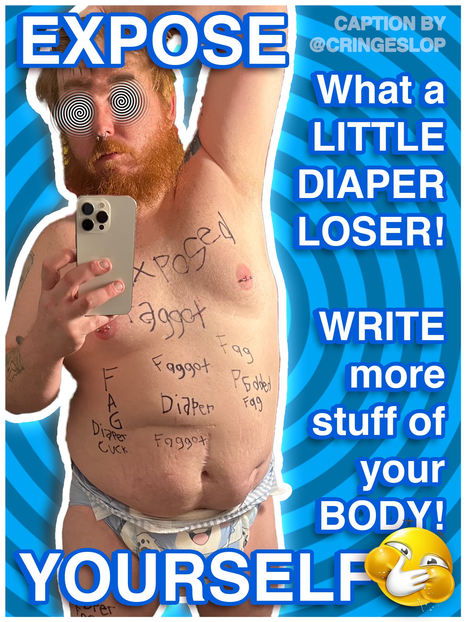 Diaper f*g humiliated