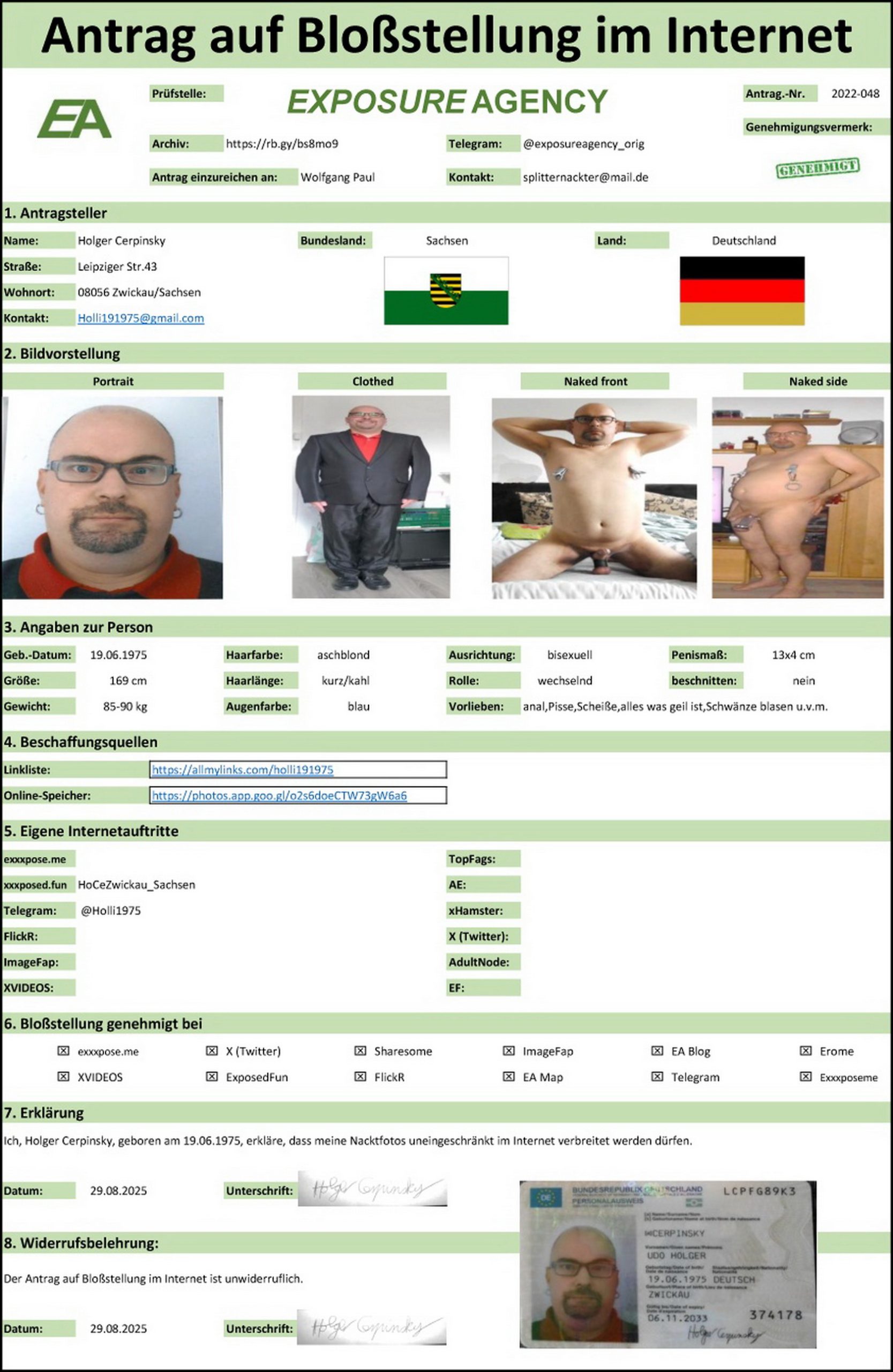 Meine komplette Blossstellung im Netz