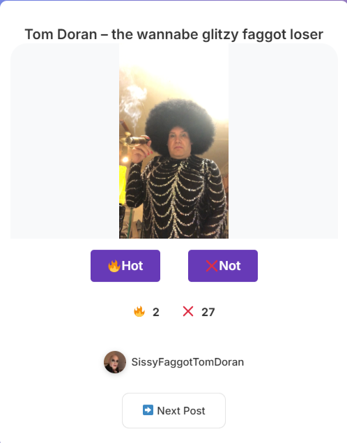 Sissy f*ggot Tom Doran