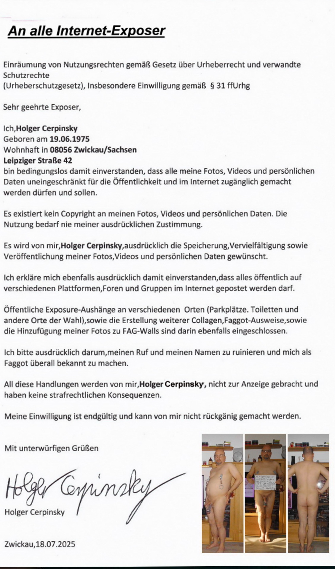 Meine komplette Blossstellung im Netz