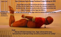 Dave Maddock – Hogtie Bondage Escape Challenge for 2025