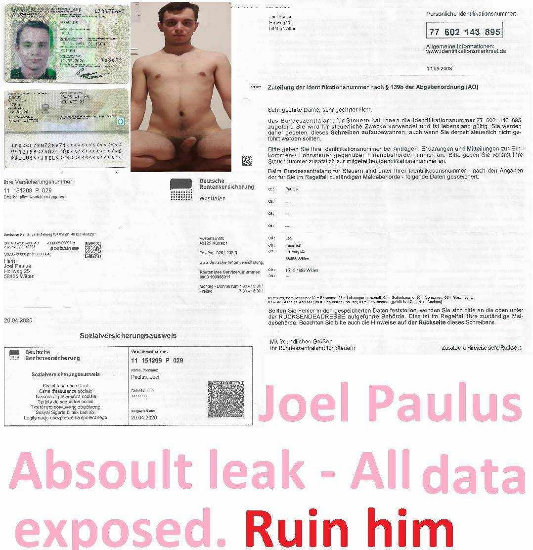 Joel paulus nude Id check TaxId and SSNR exposed
