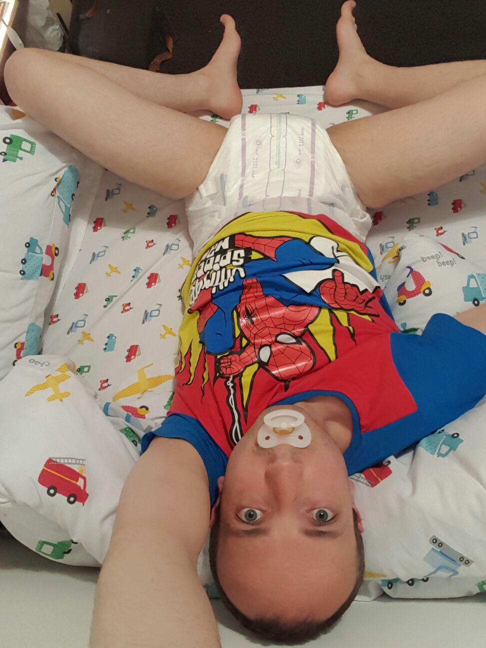 Another pathetic diaper boy