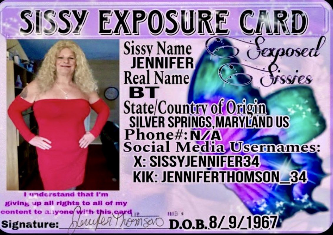 Sissy Jennifer Thomson Exposed