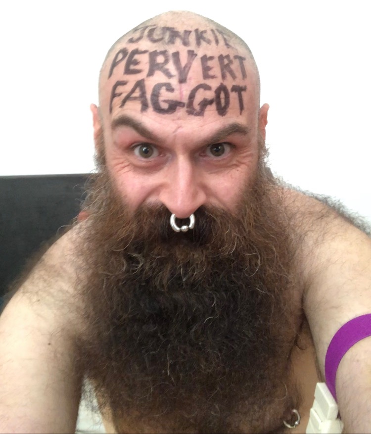 ~ Dirty trashed f*ggot home alone needs help scoring some pigs to poz my hole