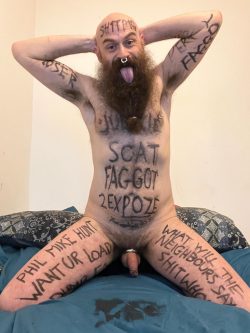 ~ Dirty trashed f*ggot home alone needs help scoring some pigs to poz my hole