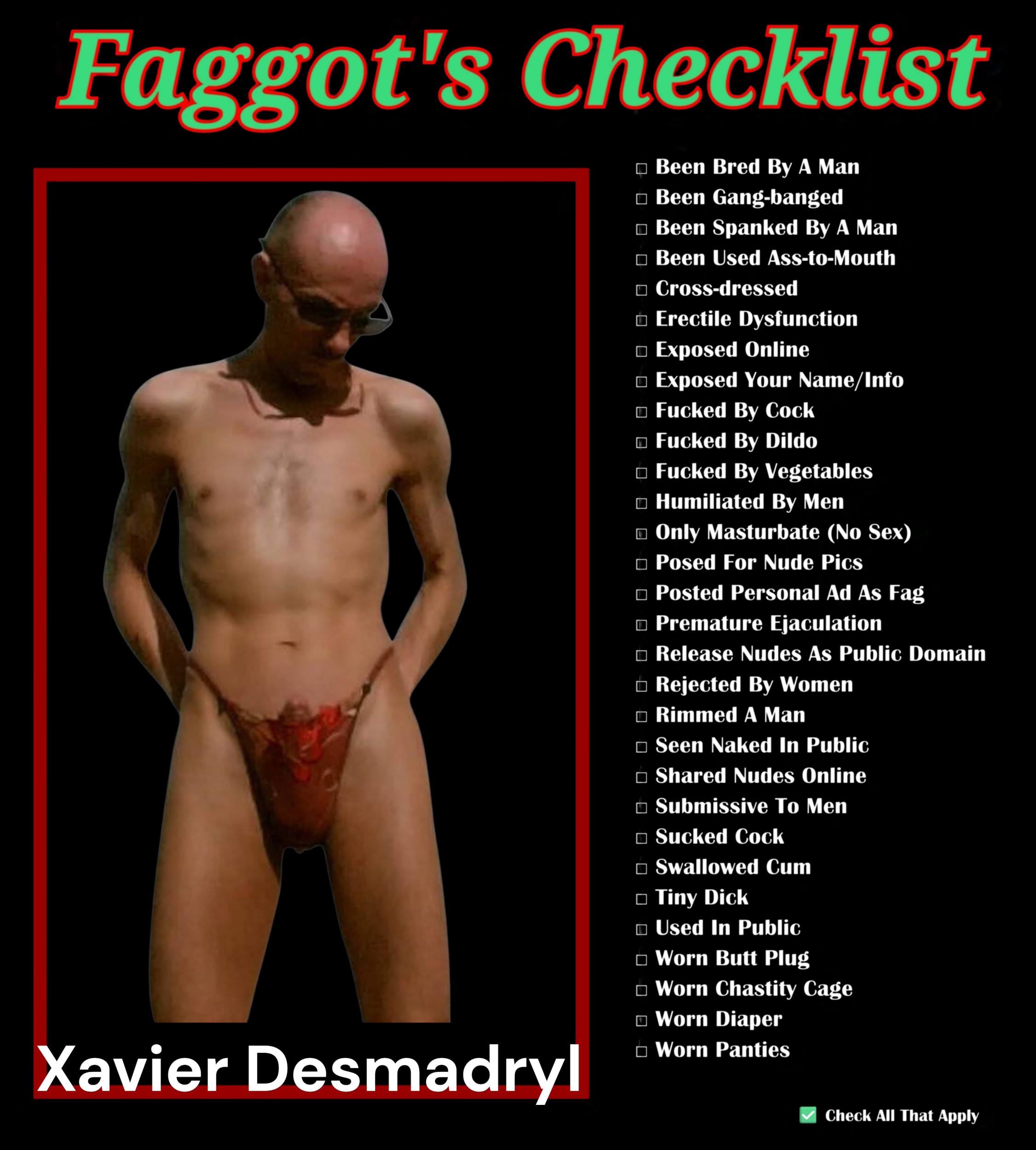 Xavier Desmadryl exposed full nude