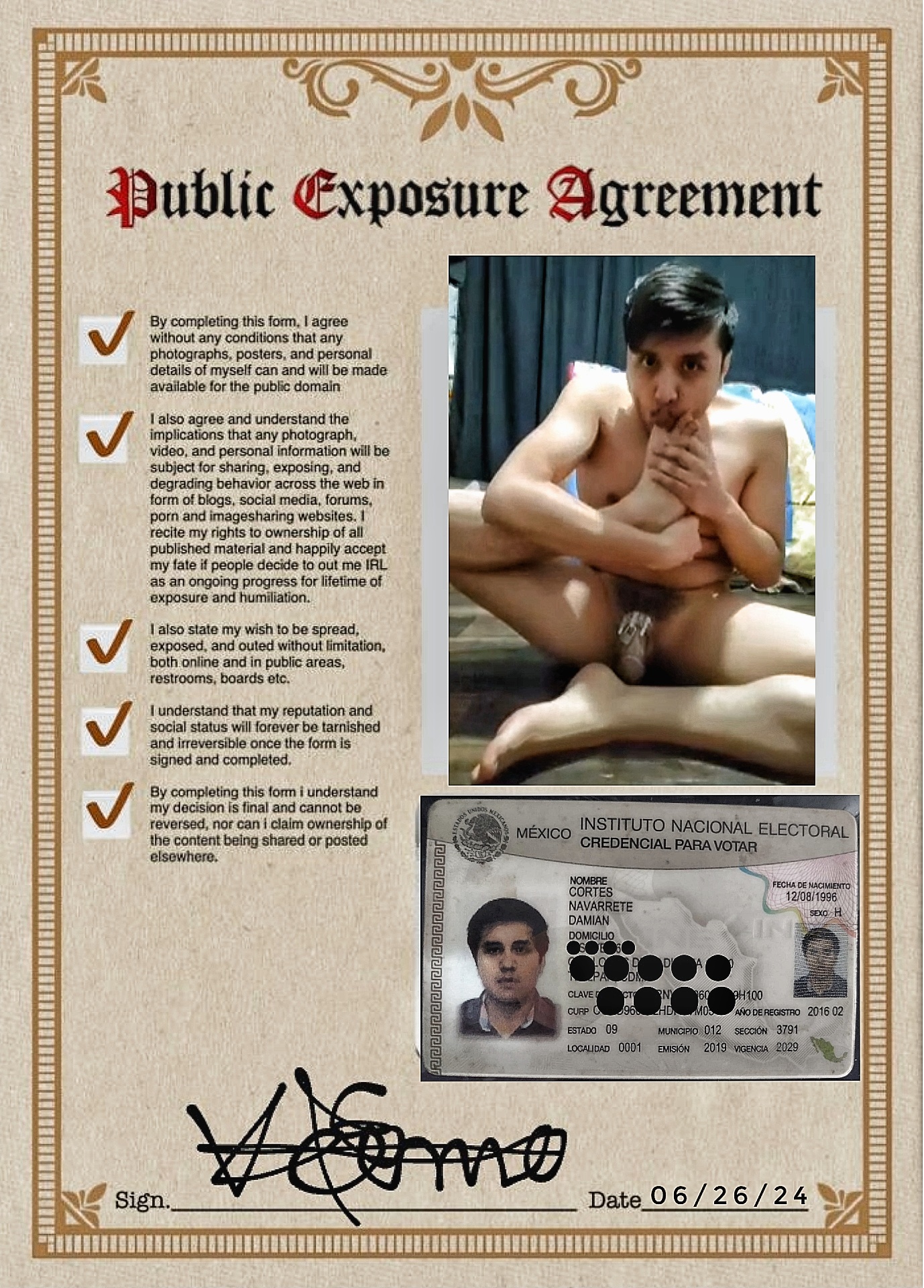 Damián Cortés Google exposed for RP BM PEA