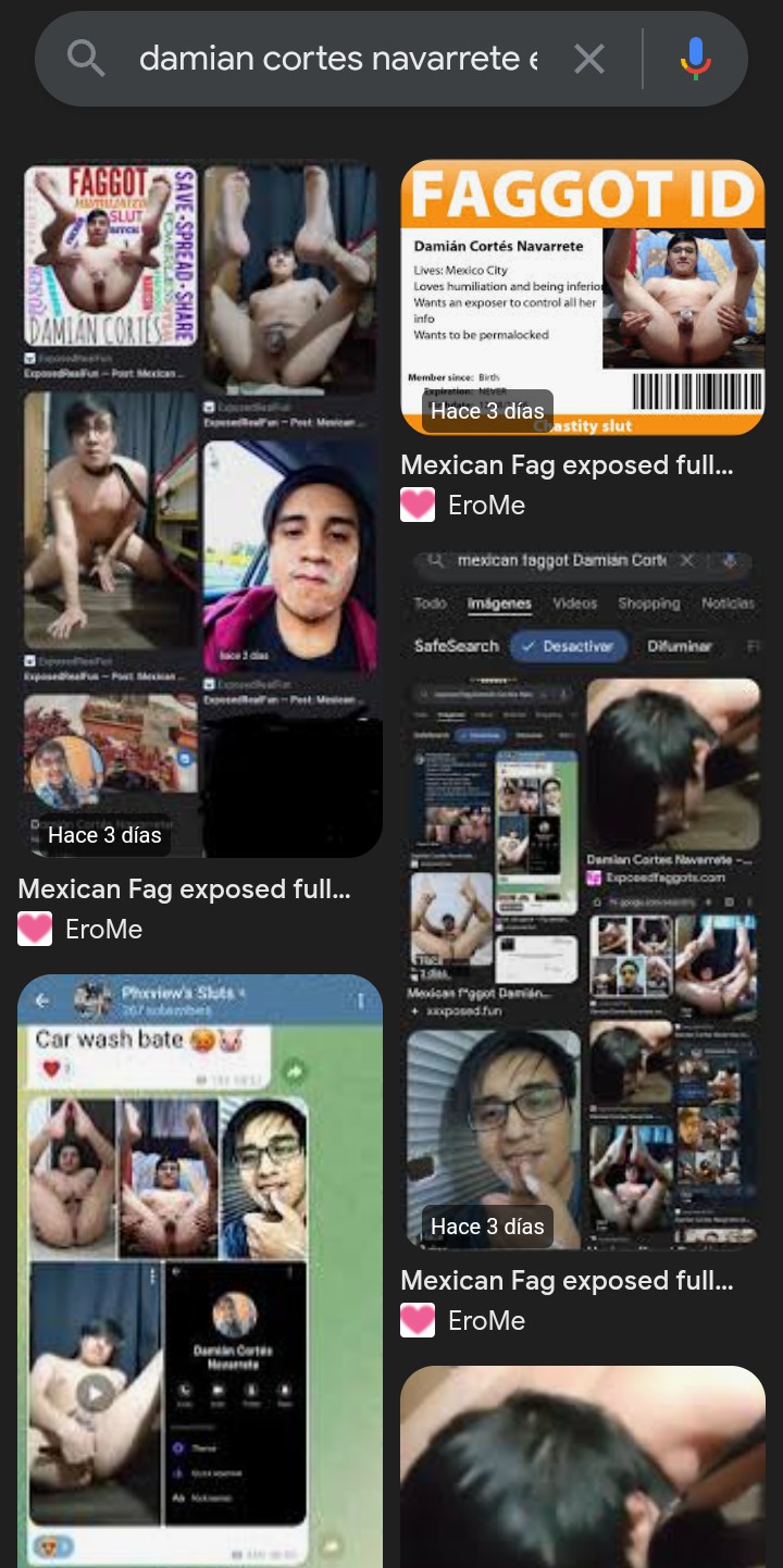 Mexican chastity f*g ruined for humiliation blackmail already on Google