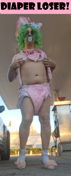 i luv being a diaper loser!