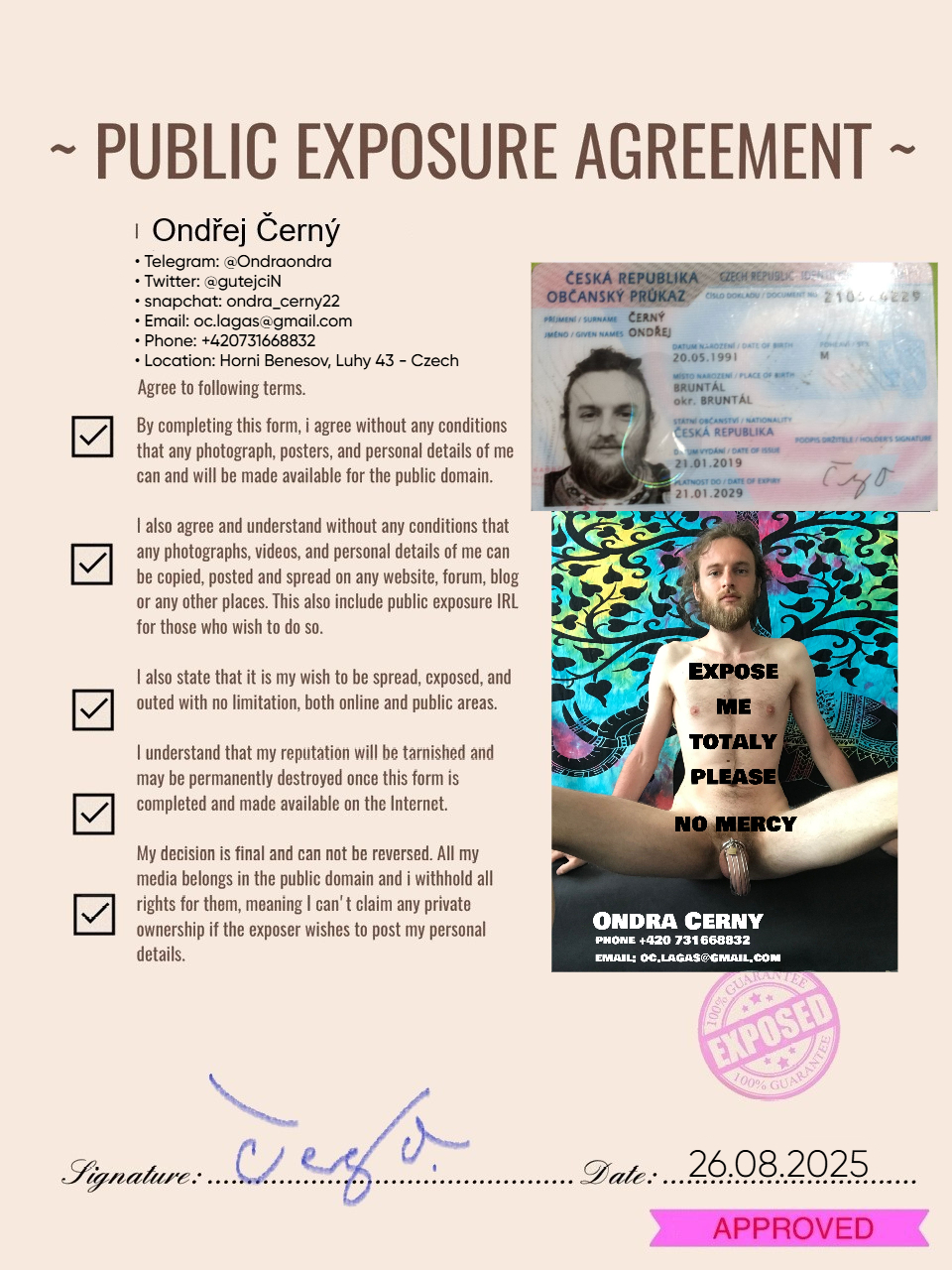 Ondra Cerny – 5 min of risk