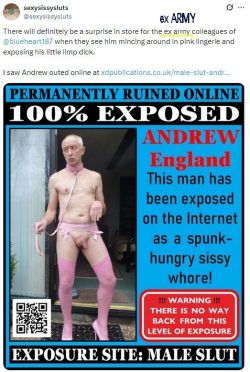 Andy Marks outed as a sissy f*ggot and cocksucking cumsl*t