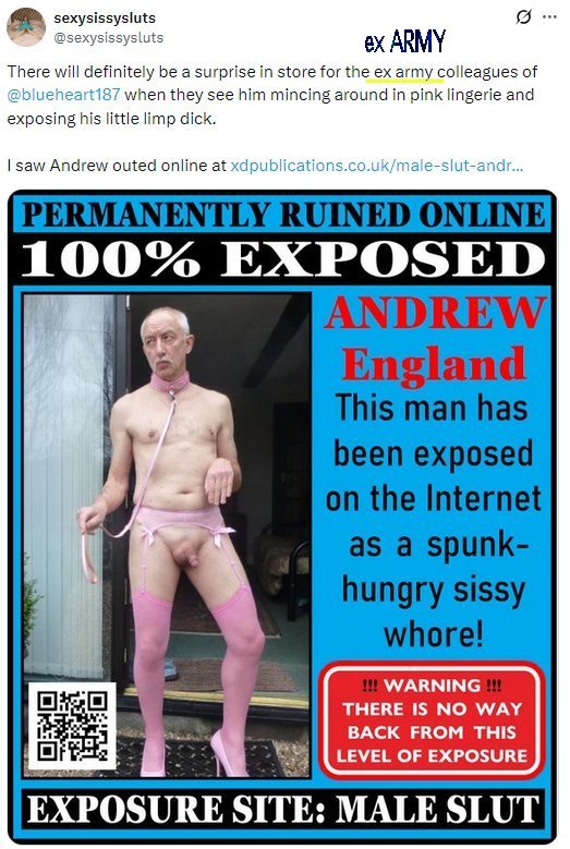 Andy Marks outed as a sissy f*ggot and cocksucking cumsl*t