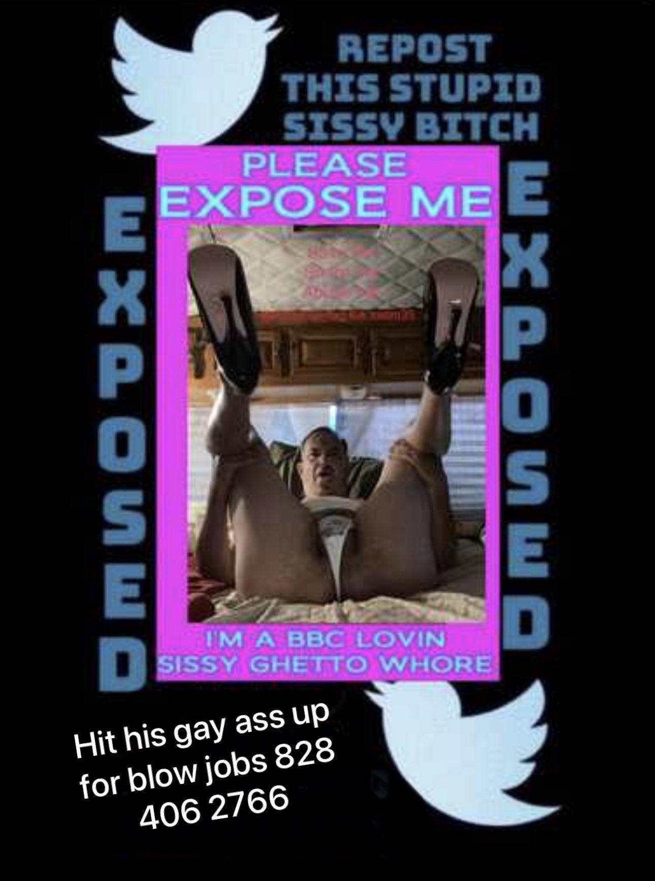 Sissy sl*t needs exposure and abuse