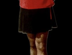 ~ Under the skirt…a useless caged dicklet