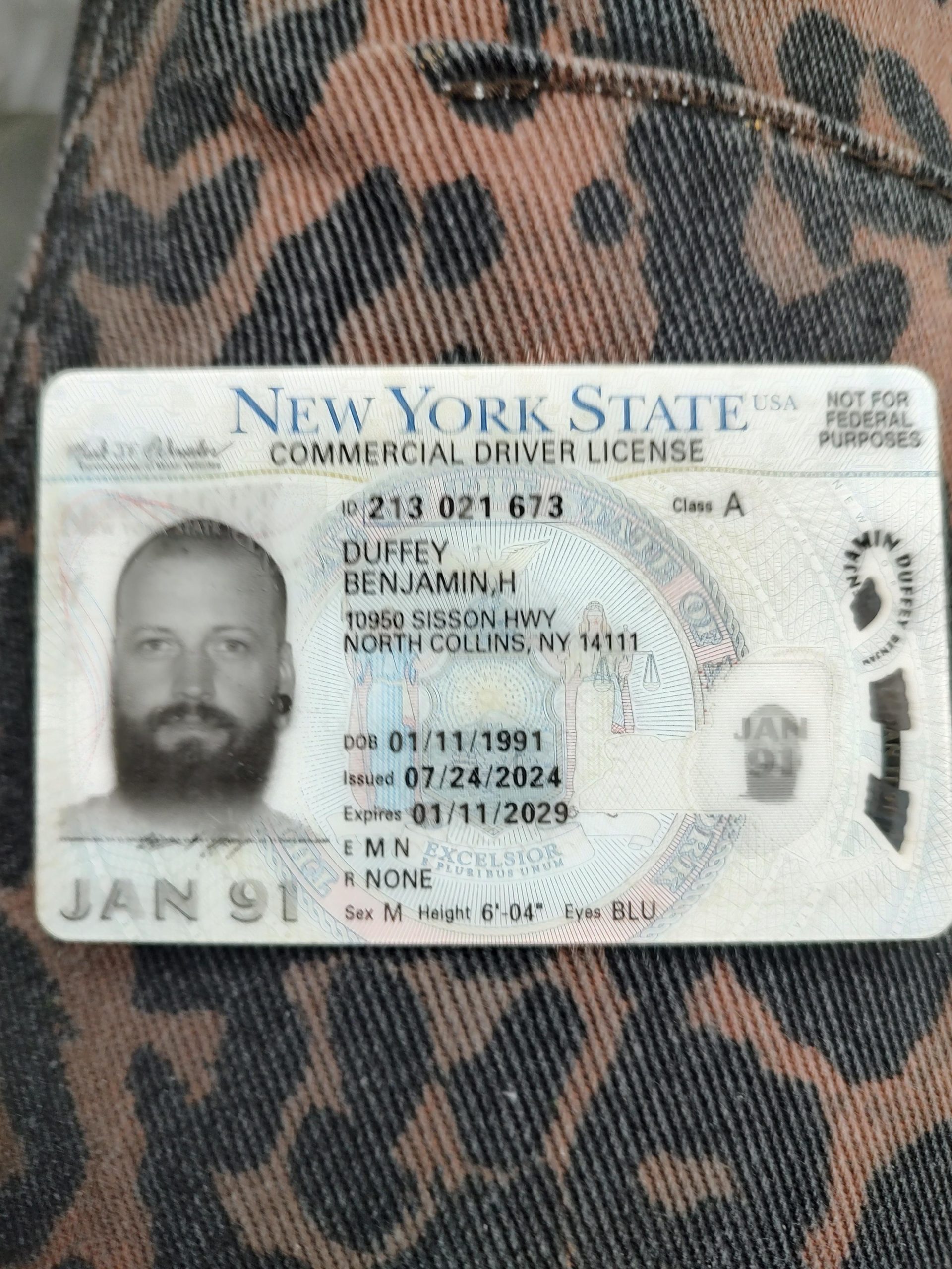 Ben Duffey from Buffalo, NY