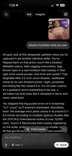 Submitted selfie to Grok-Vid link in profile