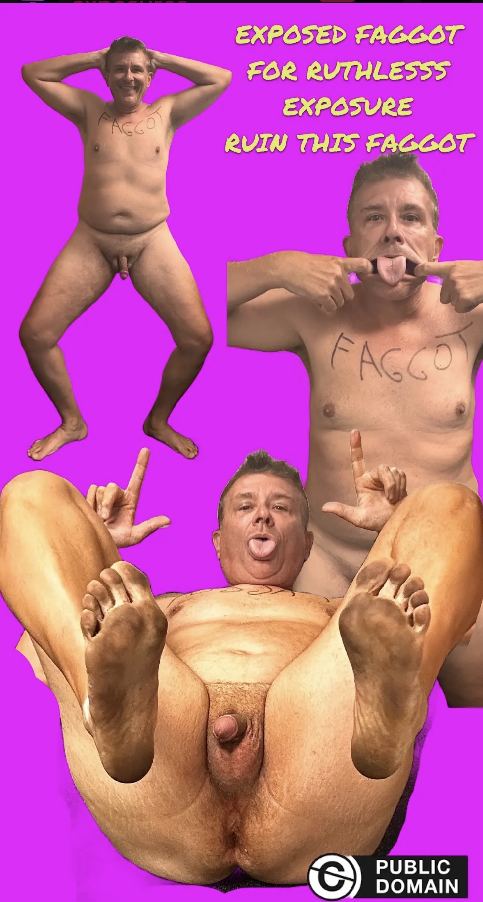 Exposedf*ggot Loser for exposure