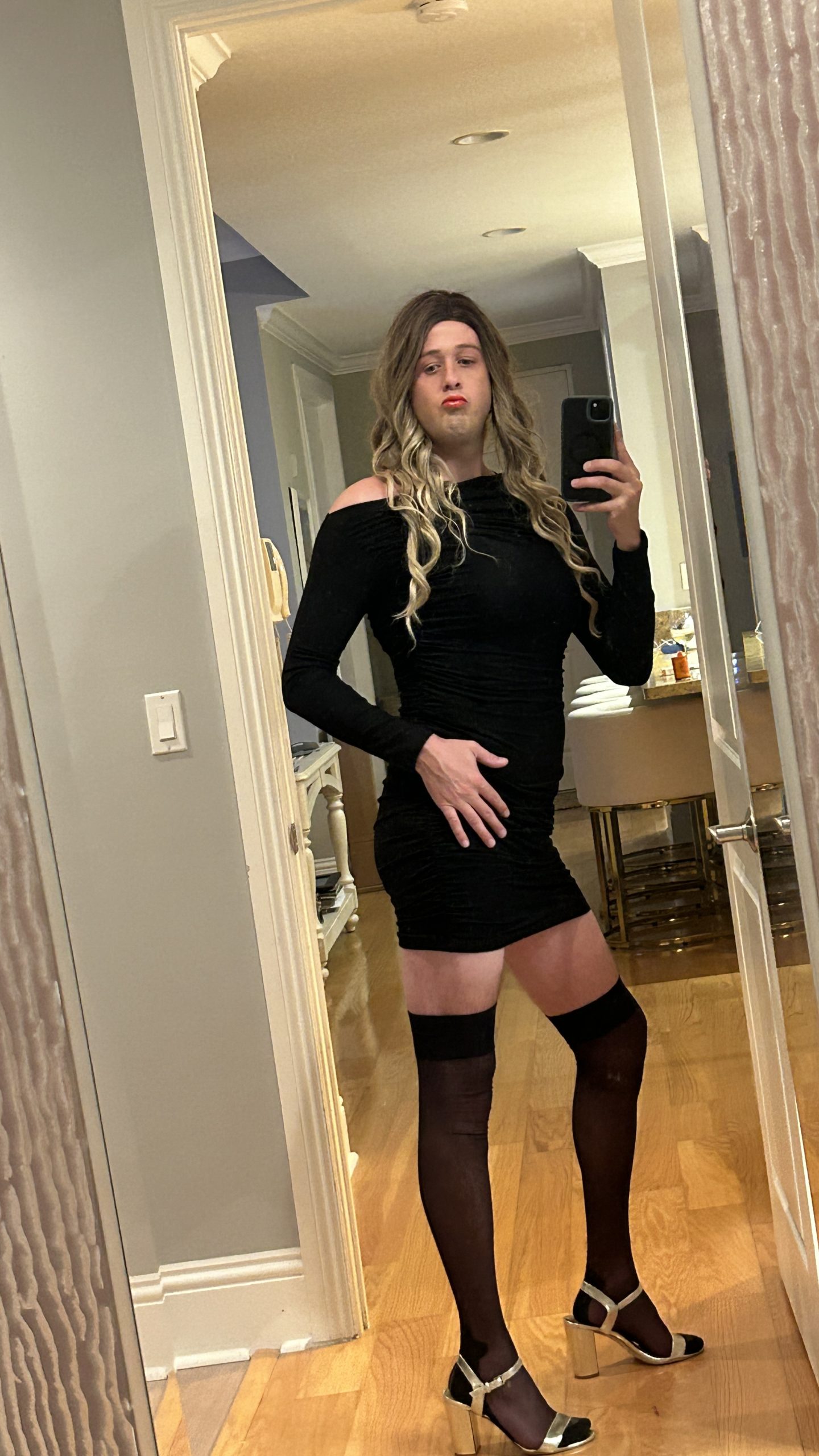 Sissy Isabella fully exposed with face!