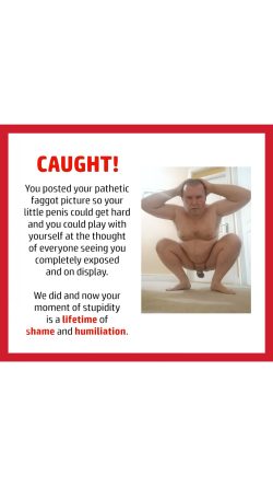 Butchbeardub – Naked f*ggot caught