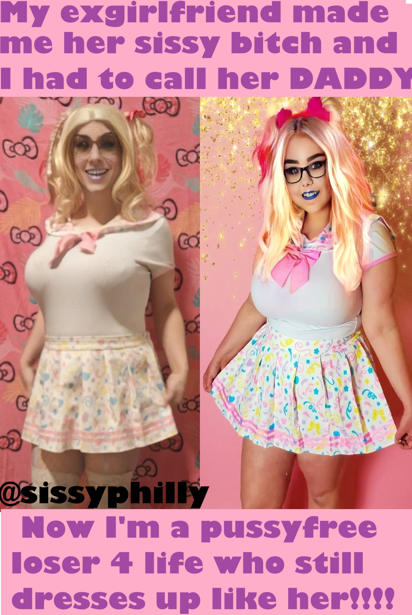 exposed in my exgf’s clothes!