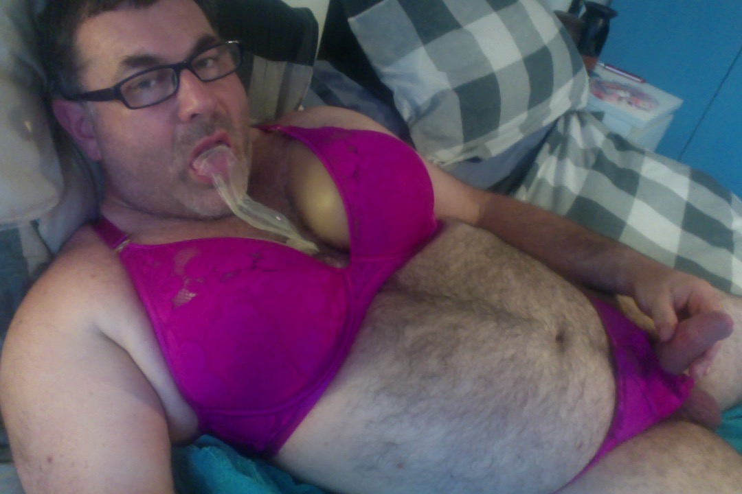 sissy with used condom