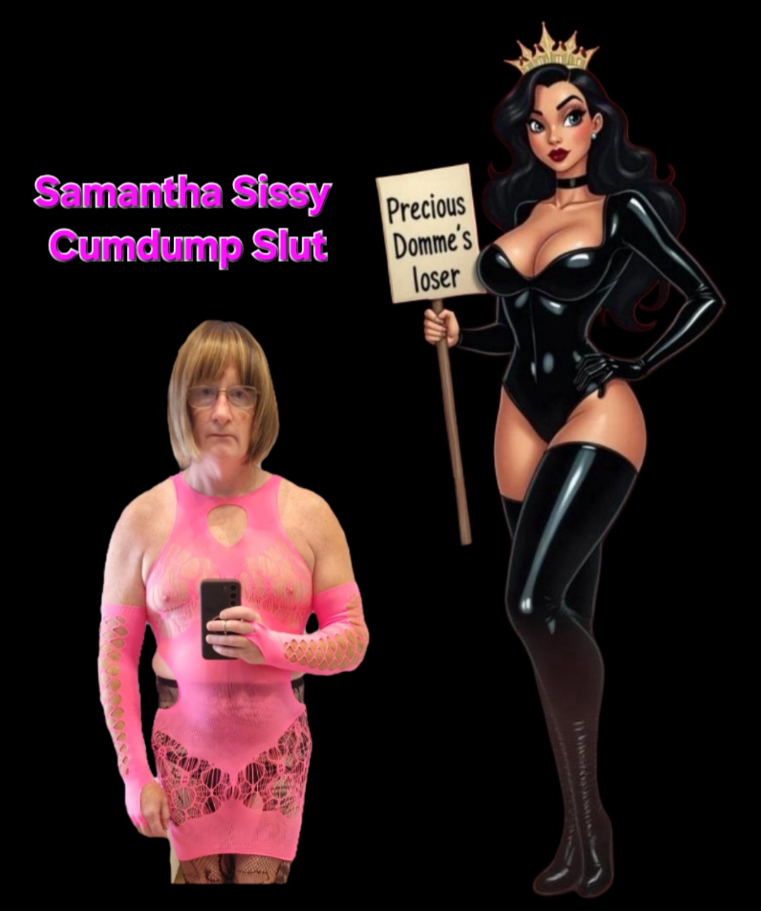 ~ Sissy cumdump exposure