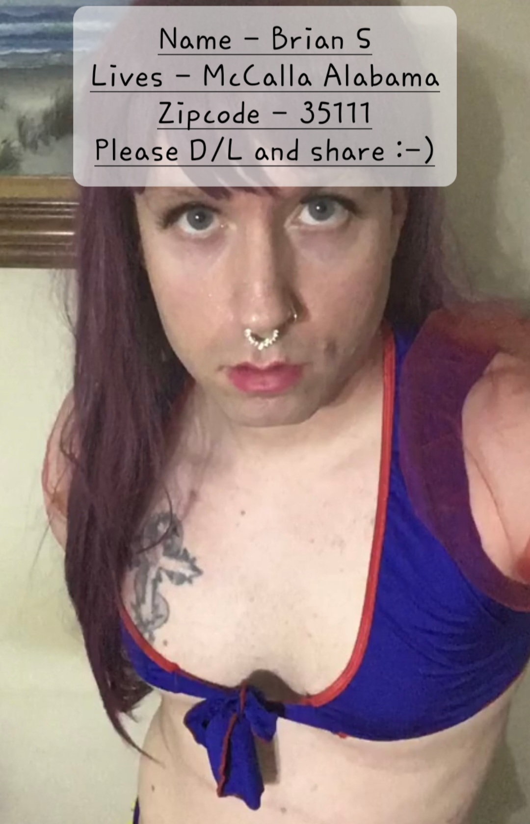 Sissy for Daddies Brian S. in McCalla Alabama zip 35111 alias Hornygri1169