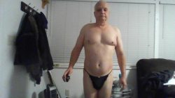 f*ggot in black panties