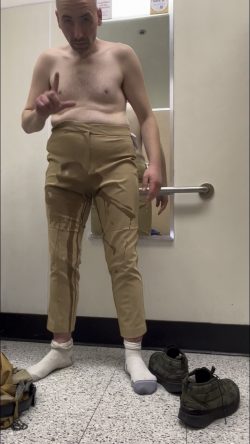 Pissing pants in dressing room