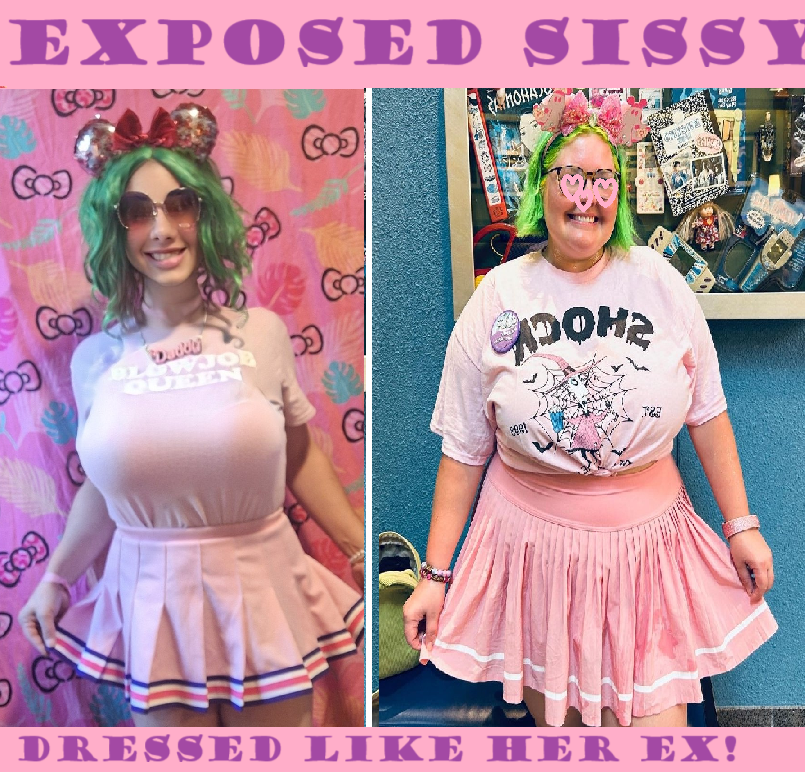 exposed in my exgf’s clothes!