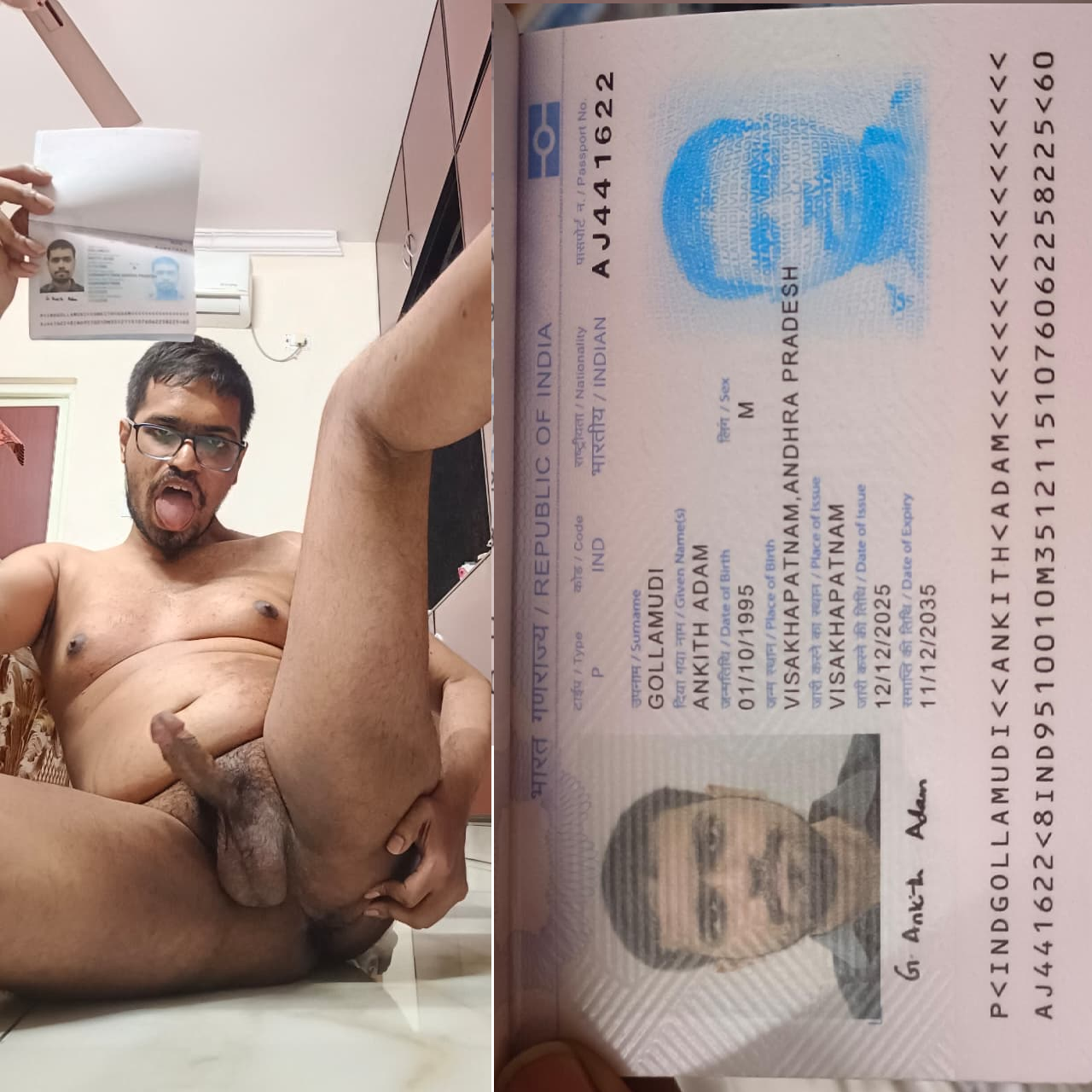 Indian Sissy f*ggot Ankith Adam Exposed completely