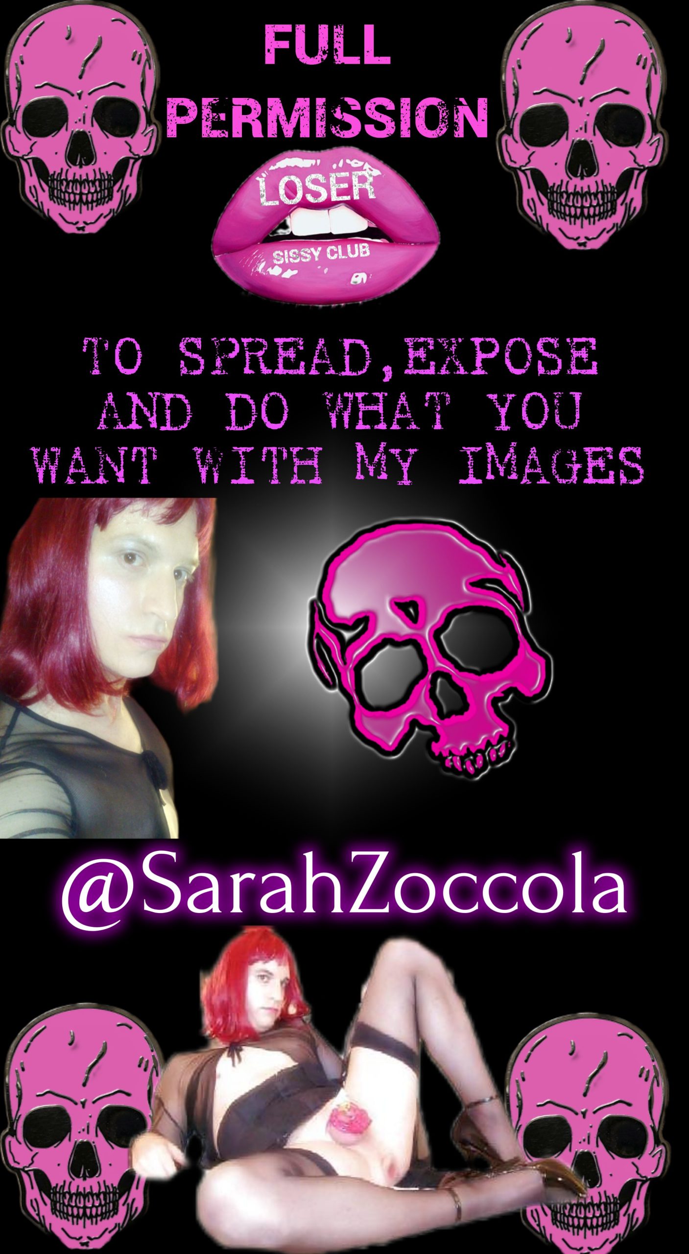 SarahZoccola sissy exposed outed ruined
