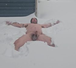 Little_dick_dan  – Naked snow angel