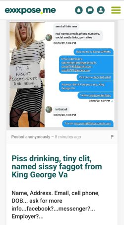 Sissy forced to expose himself