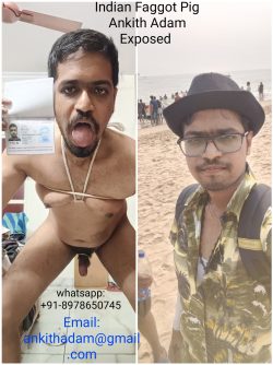 f*ggot Ankith Adam Exposed – Disgusting Indian f*ggot Ankith Adam completely exposed