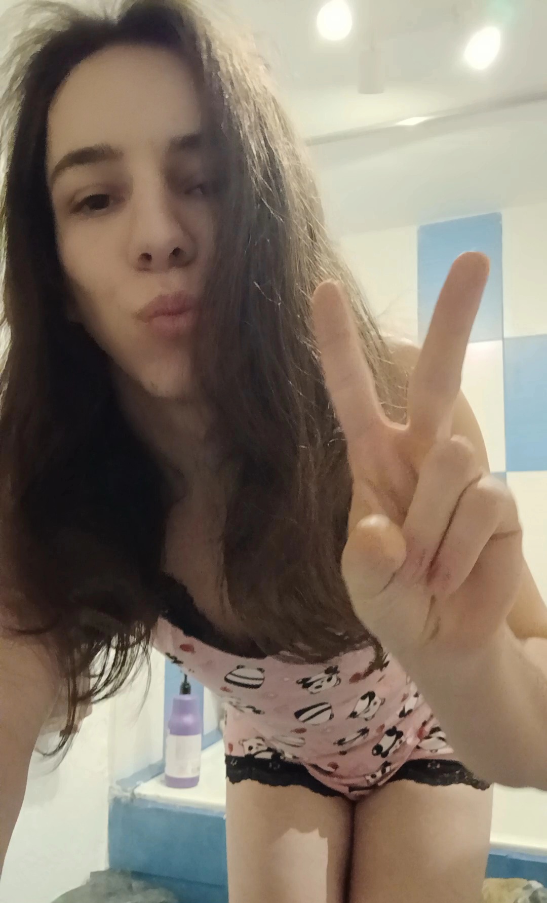 Sissy wearing cousins girly clothes exposed for you to save and share