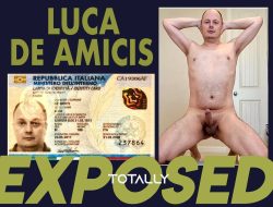 Luca de amicis – Exposed f*ggot